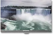 [LQPMNK] Metal Card Case, Niagara Falls Print Professional Card Case Premium Card Case Lightweight Card Holder Pocket Card Case, style, Style