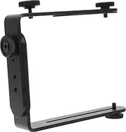 POPETPOP Metal L-Shape Camera Bracket Corner Holder Flash Bracket Tripod Mount for DSLR Camcorder