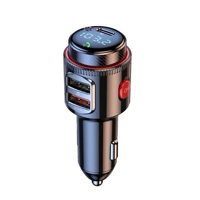 Bluetooth 5.4 Wireless Radio Car FM Transmitter PD Dual USB Charger MP3 Player