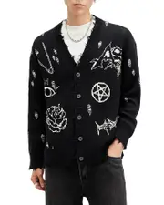 Allsaints Koto Cotton Relaxed Fit Cardigan