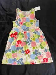 NWT H&M girls size 5-6 cotton knit dress light pink unicorn forest print