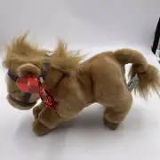 Russ Berrie Horse Silky 7" Tan Plush Bridle Feathery Mane and Tail Felt Feet