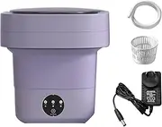 [MAX COOL] 11L Portable Washing Machine Foldable Washer Deep Cleaning Perfect for Office, Camping, Traveling (Purple)