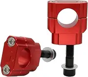 Handle Bar Riser Motorcycle 1-1/8 Handlebar Riser Mount Clamps Kit Adapter Bar Handlebar Bar Riser Mount Clamps Handle Bar Risers(Red)