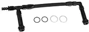 ACROPIX 1 Set 6AN Dual Feed Fuel Line AN6 Braided Nylon Fuel Line Hose for 4150 Based Carb Car Parts