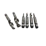 6 Piece Countersink Deburr Set with Hex Shanks