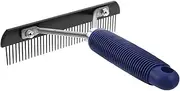 KOMBIUDA Horse Dematting Brush Horse Grooming Tool with Stainless Steel Comb Pet Grooming Kit Undercoat Brush Tangle Low Maintenance