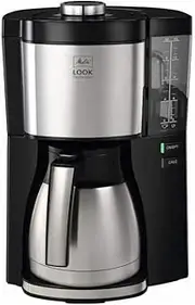 Melitta Filter Coffee Machine, Look V Therm Perfection Model, Stainless Steel, Black, Art.No. 1025-16