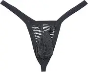[MuscleMate] UltraHot Men's See-Through Thong G-String Underwear, Men's Hot T-back Thong G-String Undie, No Visible Lines.