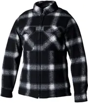 RST Brushed Ladies Motorcycle Shirt, black-white, Size XS for Men Black White