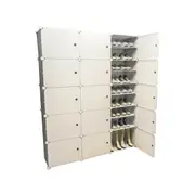 White Cube DIY Shoe Cabinet Rack Storage 3 Column 10 Row