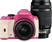 PENTAX DSLR Camera K-r W Zoom Kit Pink/White 019 K-rWZK PK/WH019