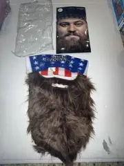 Duck Dynasty Patriotic Headband W/ Beard Willie Robertson Costume