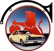 MASSIVE Holden GTS Double Sided Metal Bar Wall Sign Man Cave Garage Workshop