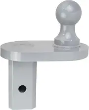 Htostar Racing 2-5/16" for Gooseneck Trailer Hitch Ball Extender 4 Inches Offset, 20000 lbs GTW/ 5000 lbs VTW Heavy Trailer Hitch Ball