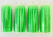 400 (4 Vials) Green Dental Micro Brush Lash Tools Regular Tips (2.0mm) eyelash