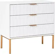 Cooper & Co. Indy 80cm Chest of 3 Drawers White