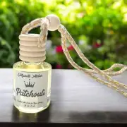 Patchouli Scented Hanging Glass Car Oil Diffuser Freshener 8ml