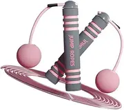 1 Set Ropeless Weighted Jump Rope Cordless Fitness Skipping Rope for Workouts Smooth Rotation for All Ages Suitable for Beginners and Pros