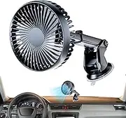 Car Suction Fan - Car Camping Fan Suction, Small Portable Fan, 3 Modes Adjustable Portable Small Fan, Air Circulating Fan