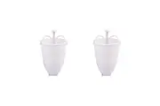 2x Appetito Plastic DIY Doughnut Maker Home Kitchen Cooking/Baking Tool White