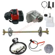 49cc 2 Stroke Engine Motor, 740mm Rear Axle Kit Assembly ebike ATV 4 Wheeler