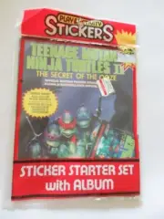 TMNT II The Secret of The Ooze official motion pictures sticker album NIP