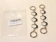 2 Hand Bag Extension Chain Purse Strap Extender Bag Belt Shoulder Black And Gold