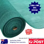 Instahut 3.66x30m Shade Cloth Green Shadecloth Sail Garden Mesh Roll Outdoor UV
