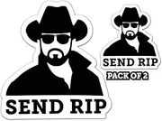 Imperial Vibes | Send RIP Funny Car Decal Funny Sticker Car Truck Van SUV Window Wall Cup Laptop Tumbler 2 Pack - Imp 22