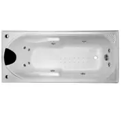 1320/1530/1650/1800*815*530mm Isabella Spa Bath Tub 6/10/12 Jets White Acrylic drop in Rectangle