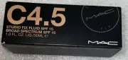 MAC COSMETICS STUDIO FIX FLUID w/SPF 15 - C 4.5 (NWB/Full Size) Brand New!