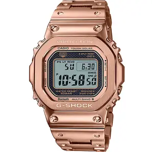 CASIO 卡西歐 G-SHOCK 電波藍牙電子錶-GMW-B5000GD-4 玫瑰金49.3mm