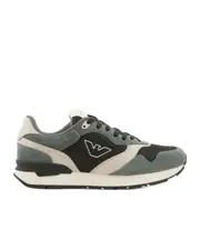 Emporio Armani Logo Embroidered Mesh Panelled Sneakers UK6.5,UK9,UK8,UK5.5,UK8.5,UK9.5 Black