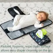 Portable Diaper Bag Baby Nappy Changing Pad Change Clutch Foldable Mat Handbag