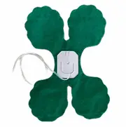 3.6m Four Leaf Clover Paper Garland - Forest Green