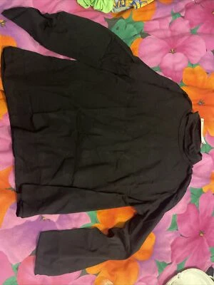Boohoo Basic Roll Neck Long sleeve Top Black 24 Freepost K109