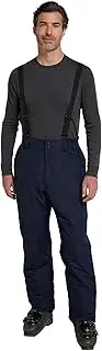 [Mountain Warehouse] Dusk Mens Ski Pants – Two Pockets Ski Trousers, Snow Gaiters, Elastic Waist & Water Repellent Mens Bottoms – Ideal for Winter Sports, Snowboarding