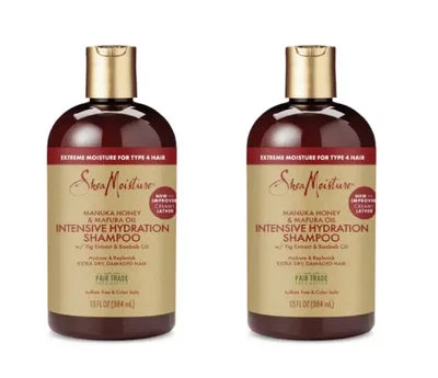 SheaMoisture Manuka Honey & Mafura Oil Intensive Hydration Shampoo 384ml X 2