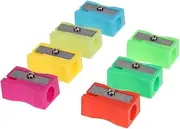 Gadpiparty 72Pcs Mini Colorful Handheld Plastic Pencil Sharpener for Easy to Use Random Colors for School Supplies and Art Projects