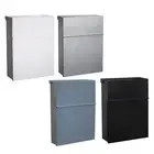Wall Mount Mailbox Large Capacity Vintage Style Metal Postbox Letterbox Key Lock