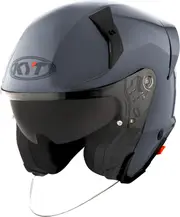 KYT TTR-JET Plain, open face helmet , color: Grey , size: L
