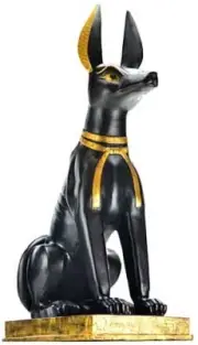 ANUBIS CANID STATUE Ancient Egyptian God Mythology 9 Inches Tall JACKAL