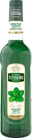 TEISSEIRE 糖漿果露-綠薄荷風味 GREEN MINT 法國頂級天然糖漿 700ML-【良鎂咖啡精品館】