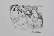 Pablo Picasso: the Nap, Lithography Erotic Signed