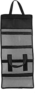 Transparent Fishing Gear Bag | Fishing Accessories | Waterproof with Five-Grid Layered Folding Design | Fishing Tackle Storage Bag for Camping, Hiking, Hunting, Ideal Present for Men Father, Black