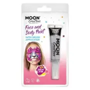Moon Creations Face & Body Paints With Brush Applicator, 15ml Clamshell Costume