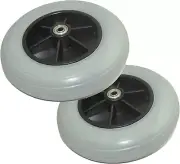 (Pair of Two) ，8" X 2" (200X50) Solid Rubber Front Rear Caster Tires Wheels Asse