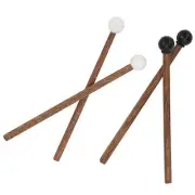 4x Steel Tongue Drum Mallet Kid Rubber Drumstick Percussion Instrument Part