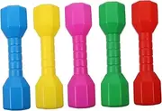 LOORGVEL 5Pcs Plastic Dumbbells for Fitness for Active Play Safe and Design Promotes Parent Interaction and Physical Development